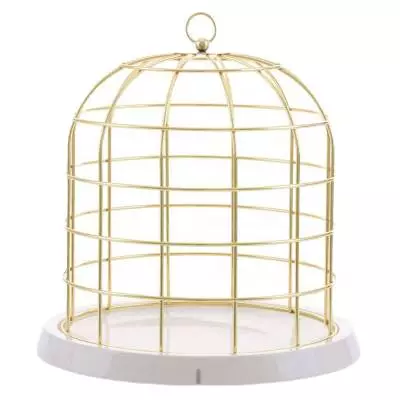 Cage en métal TWITTABLE dorée / Seletti