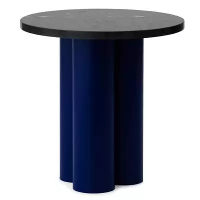 Table d'appoint DIT / Piétement Bleu / Plateau Marbre Noir / Normann Copenhagen