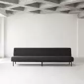 Long canapé FRAME / L. 280 cm / Tissu / Gris foncé