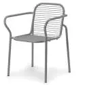 Chaise outdoor avec accoudoirs VIG / H. assise 46 cm / Métal / Gris / Normann Copenhagen