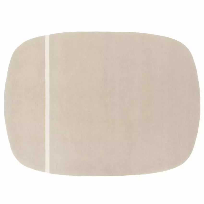 Tapis ovale en laine OONA / 175x240 cm / Beige Sable / Normann Copenhagen