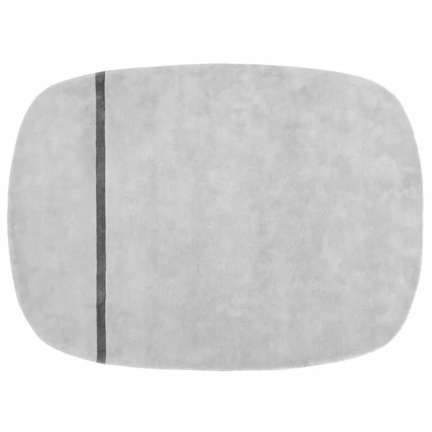 Tapis ovale en laine OONA / 175x240 cm / Gris / Normann Copenhagen