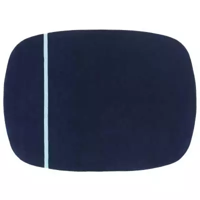 Tapis ovale en laine OONA / 175x240 cm / Bleu / Normann Copenhagen