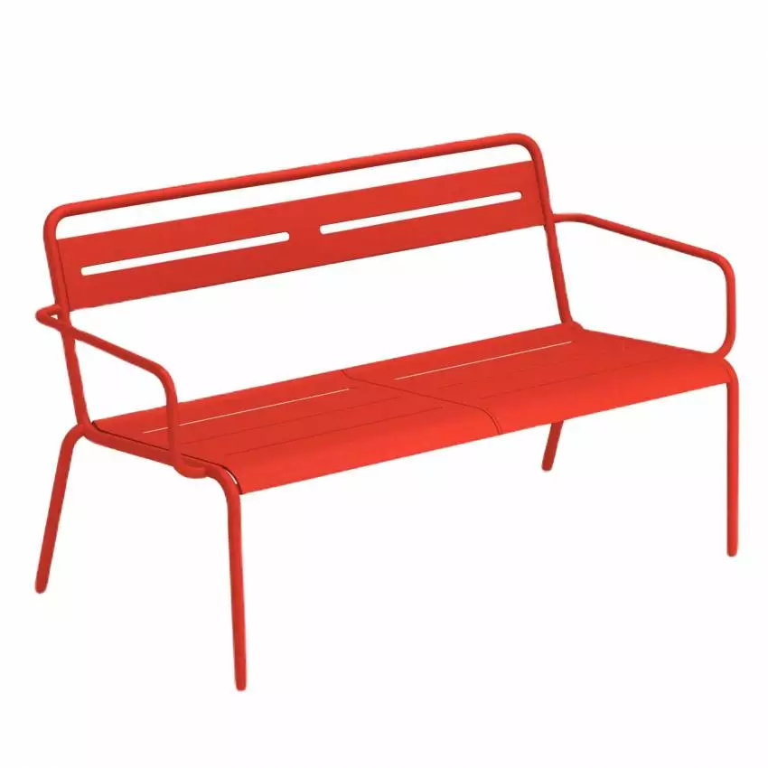 Banc outdoor STAR / L. 1,29 m / Rouge