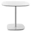 Table LOTTUS 21 / Hauteur 73 cm / Plateau carré à bords arrondis / HPL Blanc
