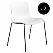HAY / Chaise AAC16 blanc - pieds noir