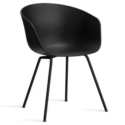 HAY - Chaise avec accoudoirs ABOUT A STOOL AAC26 / Noir