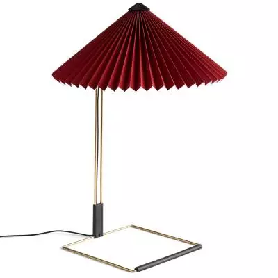 Lampe de table MATIN / H. 52 cm / Rouge Bordeaux