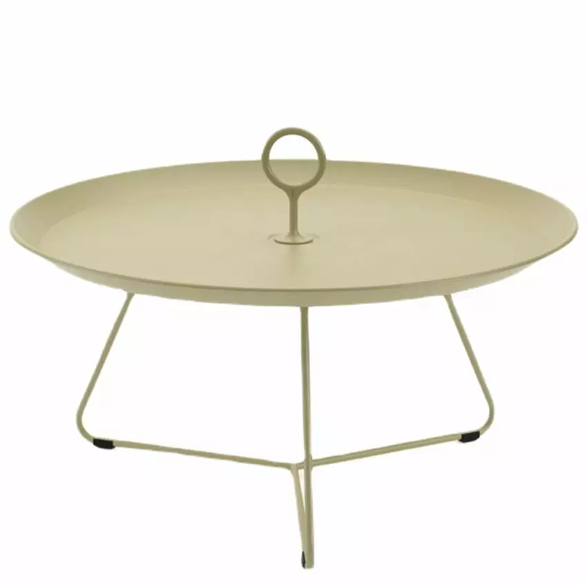 Table basse EYELET / Ø 70 x H. 35 cm / Métal / Vert Pistache / Houe