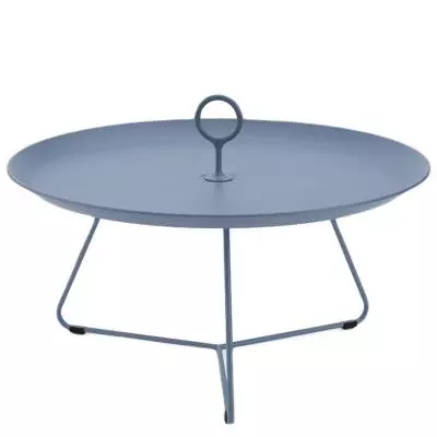 Table basse EYELET / Ø 70 x H. 35 cm / Métal / Bleu Pigeon / Houe