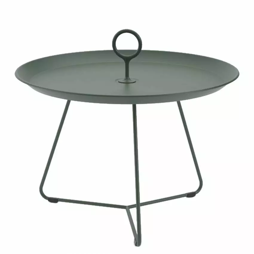 Table basse EYELET / Ø 57,5 x H. 41 cm / Métal / Vert Sapin / Houe