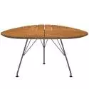 Table triangulaire outdoor LEAF / L. 145 cm / Bambou / Gris / Houe