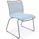 Chaise de jardin CLICK / H. assise 43,5 cm / Lamelles en Plastique / Bleu Clair / Houe