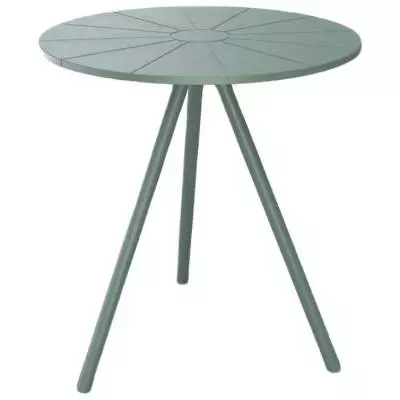 Table ronde de jardin NAMI / Ø 65 cm / Plastique recyclé / Vert / Houe
