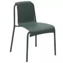 Chaise outdoor NAMI / H. assise 44,5 cm / Plastique recyclé / Vert / Houe