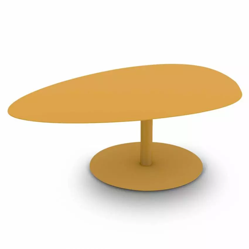Table grande GALET / Intérieur / Safran / Matière grise
