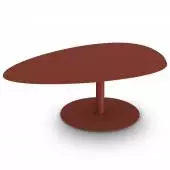 Table grande GALET / Intérieur / Terracotta / Matière grise