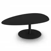 Table grande GALET / Intérieur / Noir mat / Matière grise