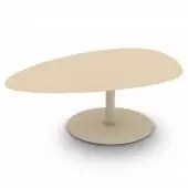 Table grande GALET / Intérieur / Crème / Matière grise