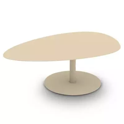 Table grande GALET / Intérieur / Crème / Matière grise