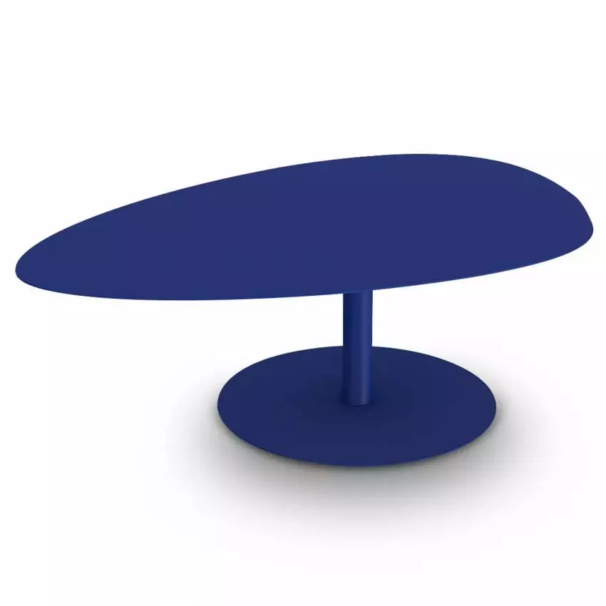 Table grande GALET / Intérieur / Bleu pur / Matière grise
