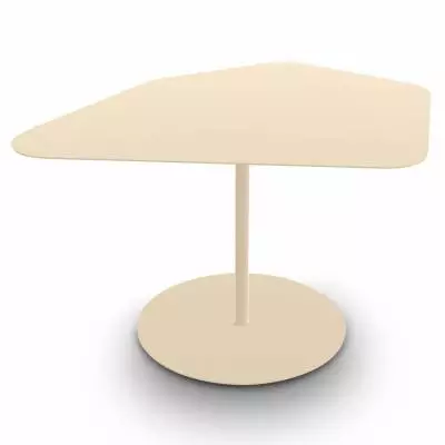 Table basse KONA / Intérieur ou Extérieur / Crème / Matière grise