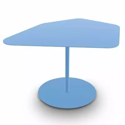 Table basse KONA / Intérieur ou Extérieur / Azur / Matière grise