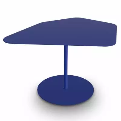 Table basse KONA / Intérieur ou Extérieur / Bleu Pur / Matière grise