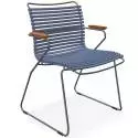 Chaise de jardin CLICK / H. assise 44,5 cm / Accoudoirs en bambou / Lamelles en Plastique / Houe
