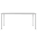 Table MONZA / L. 160 x H. 73 cm / Piétement aluminium / Plateau Blanc / Plank