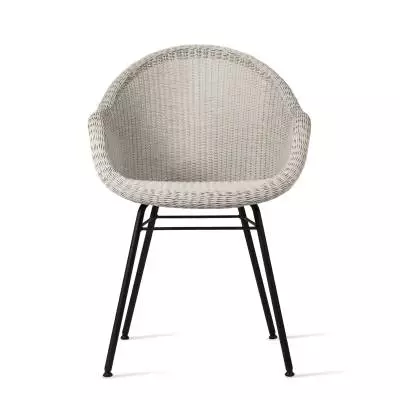 Chaise de jardin EDGARD / H. assise 46 cm / Piétement métal / Blanc / Vincent Sheppard