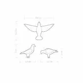 Marque page PERO EATING Oiseau / Blanc / Studio Macura