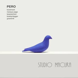 Marque page oiseau PERO SITTING / Bleu / Studio Macura